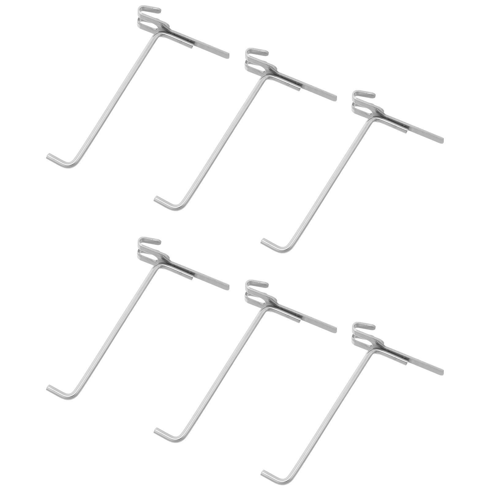 Workshop Tools Shelf - 6Pcs Stainless Steel Pegboard Hooks Heavy