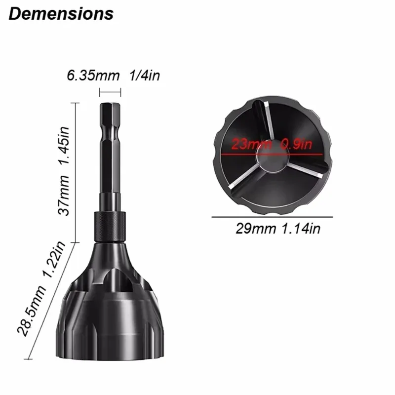 Workshop Electric Tools - Hex Shank External Chamfering Drill Bit