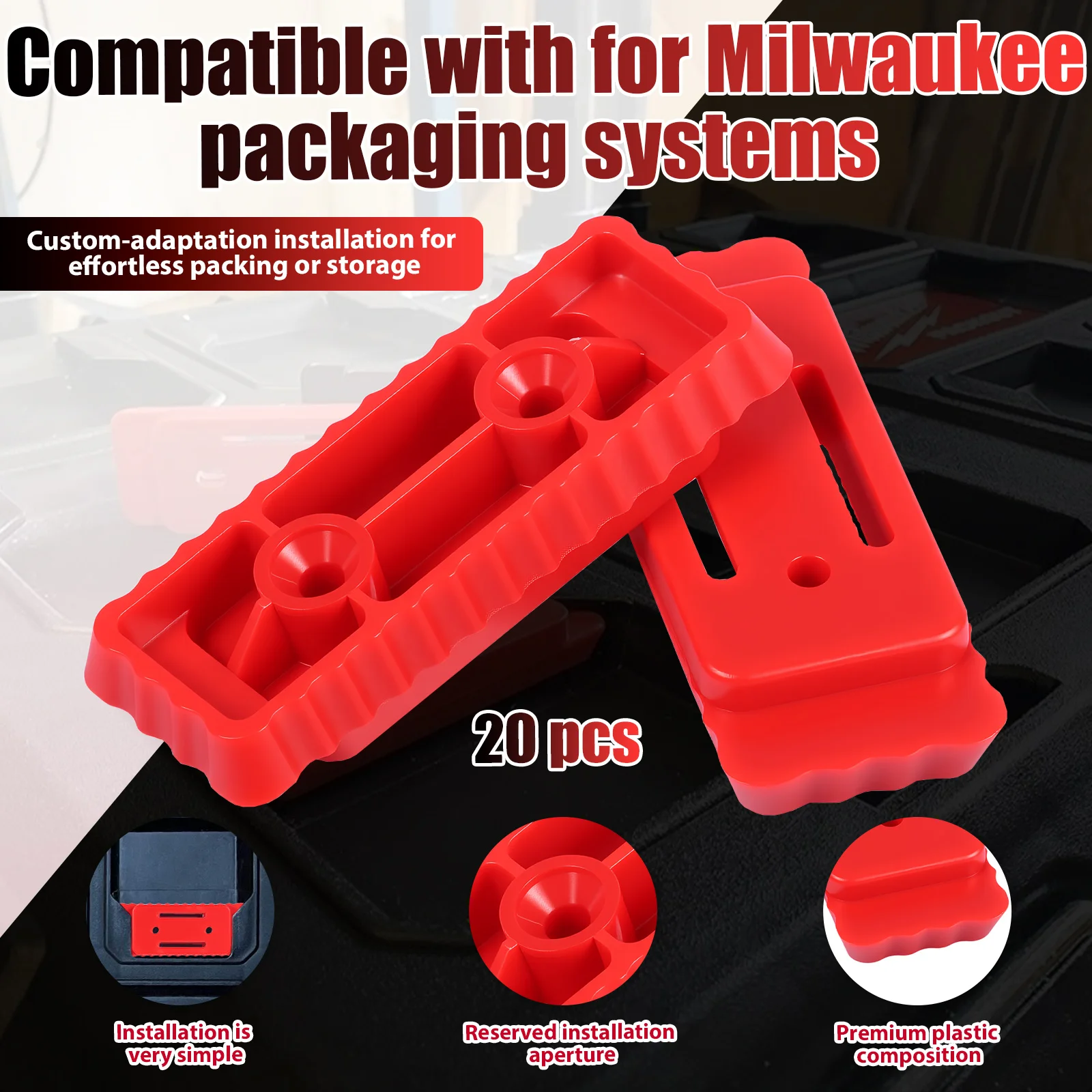 20pcs Mounting Feet for Milwau - Workshop Electric Tools 评论和价格