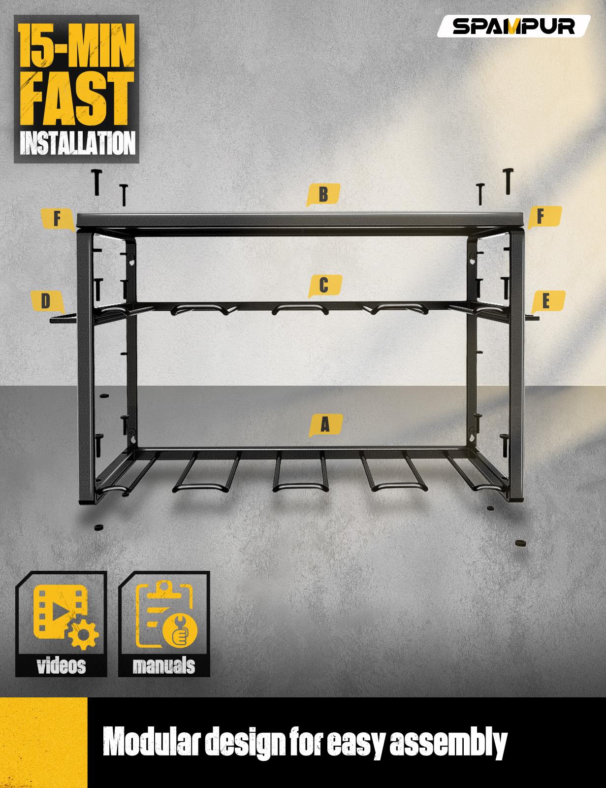 Heavy Duty Metal Power Tool Or - Workshop Tools Shelf 评论和价格