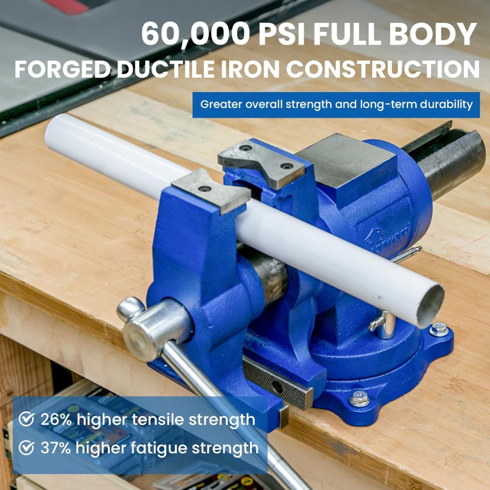 5 Inch Heavy Duty Bench Vise w - Bench Vise Swivel 评论和价格