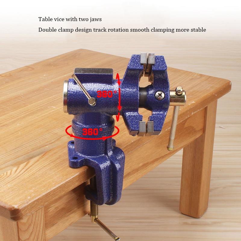 Double Jaw Table Vise Swivel B - Bench Vise Swivel 评论和价格