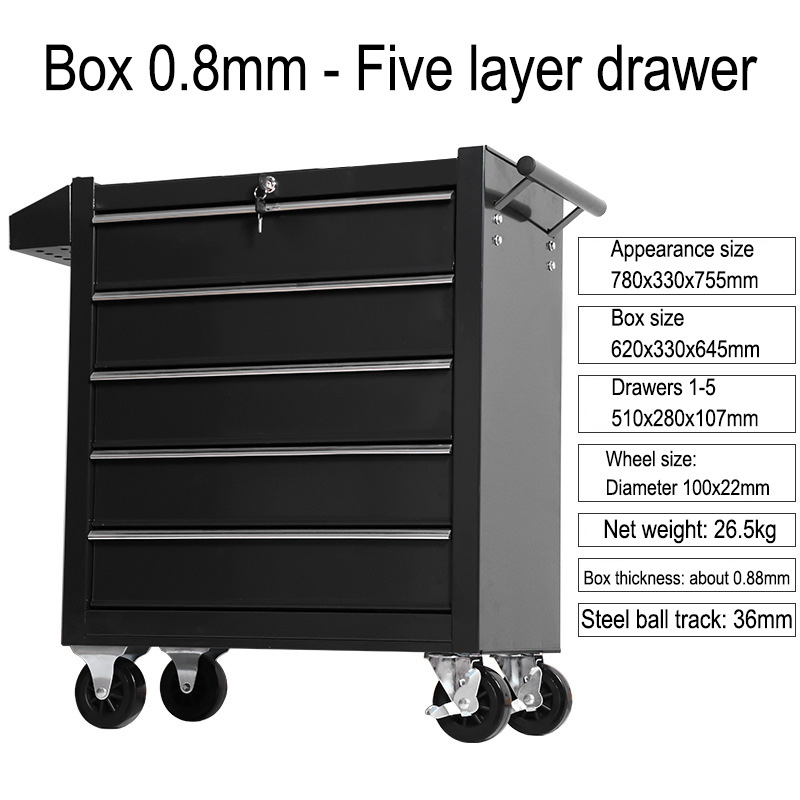 5 Drawer Storage Tool Box Trol - Workshop Tools Cabinet 评论和价格