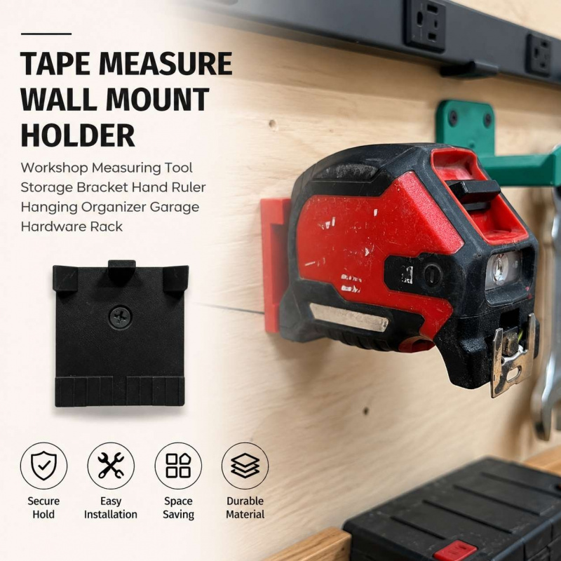 Tape Measure Wall Mount Holder - Workshop Tools Hanging 评论和价格