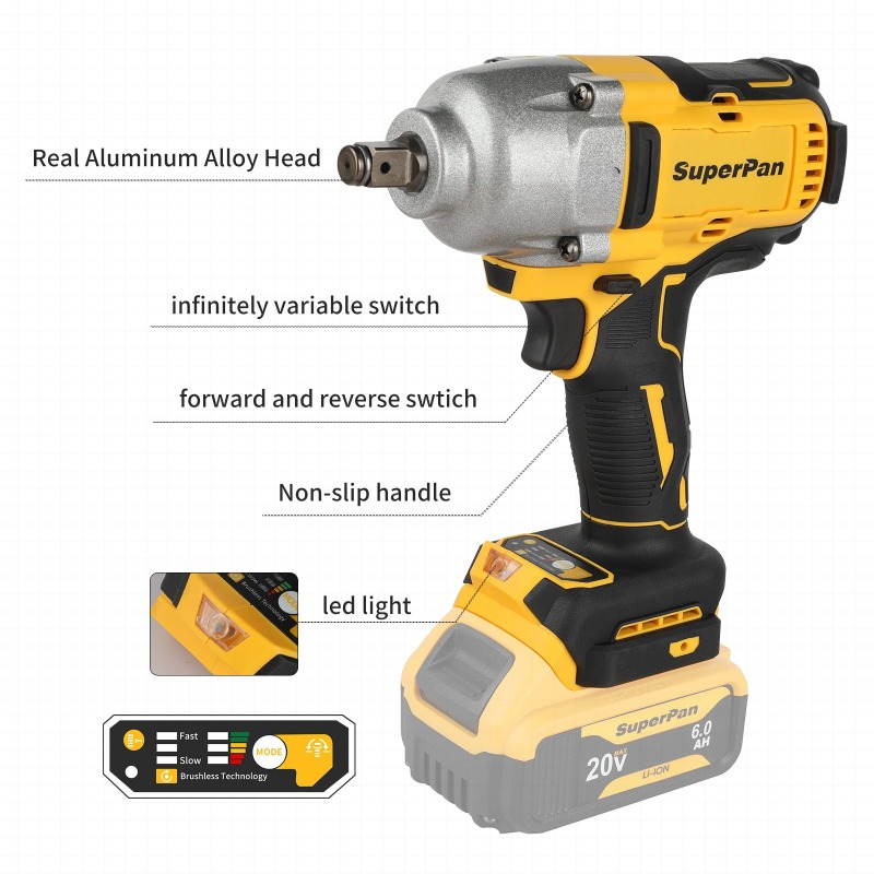 High Torque Cordless Impact Wr - Workshop Electric Tools 评论和价格