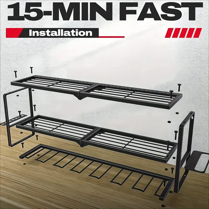Multifunctional Wall Tool Stor - Workshop Tools Shelf 评论和价格